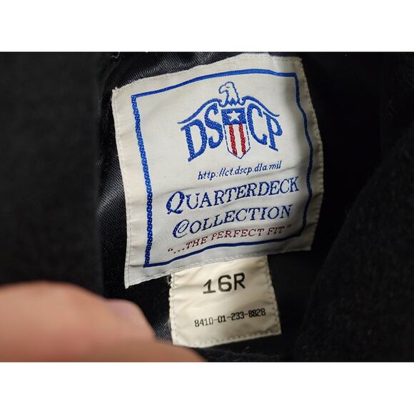 DSCP Quarterdeck Peacoat Woman's 16R Wool US Military Navy Issued Heavy Overcoat - Picture 3 of 10
